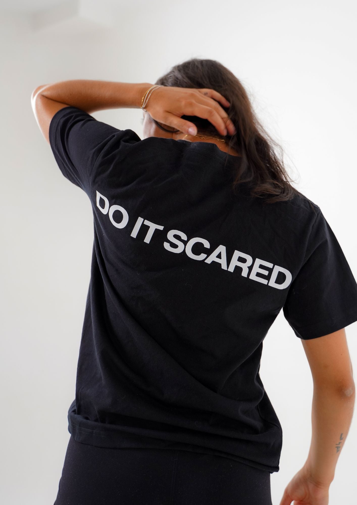 Do It Scared Black Uni-Sex T-shirt