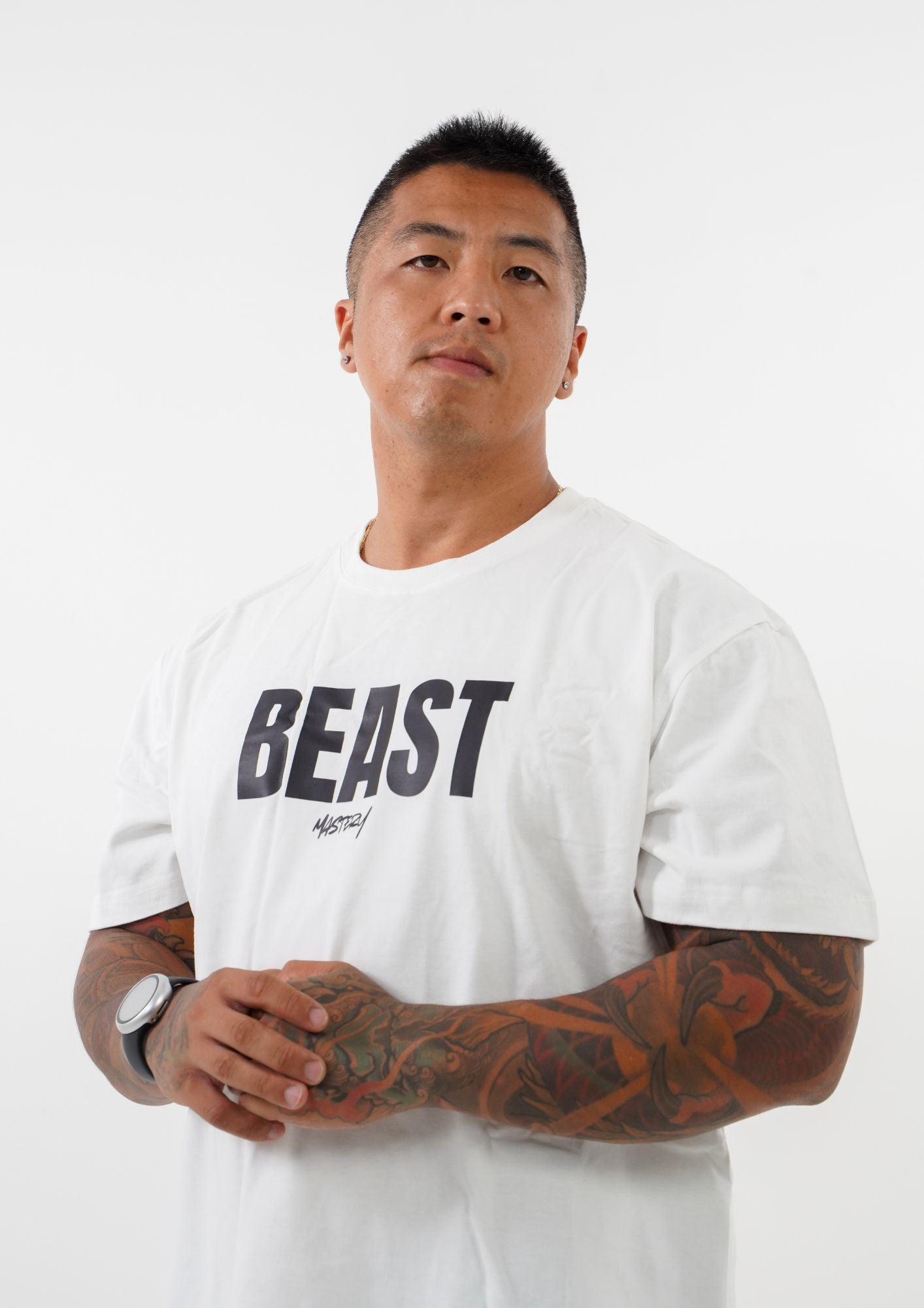 Limited Edition Beast Mastery Positive Energy White Uni-Sex T-shirt